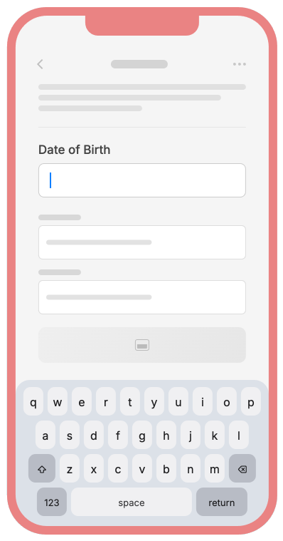 Field with no placeholder